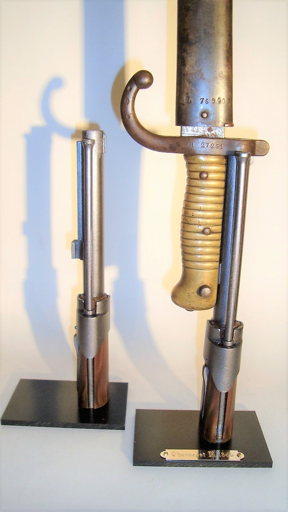 Ausstellungsständer für Chassepot M.1866 Bajonett